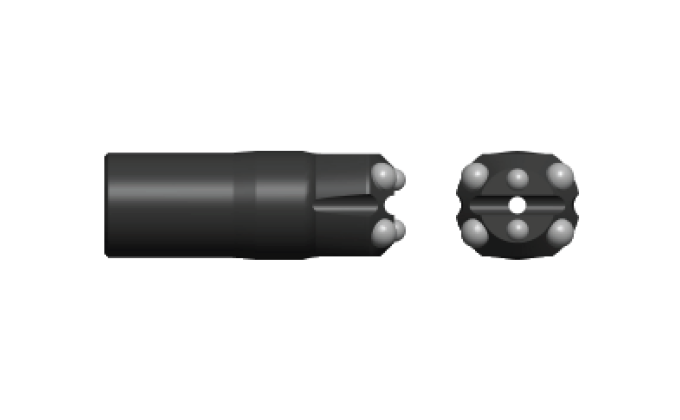 Chisel button bit