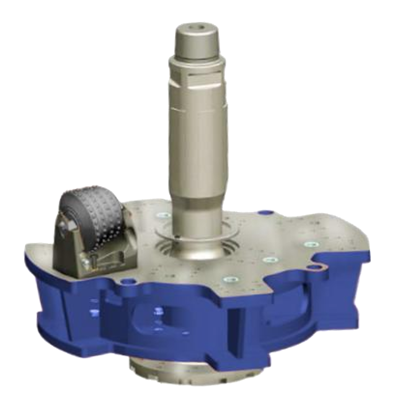 Black Diamond Drilling Raise Bore Cutter fixed to deck