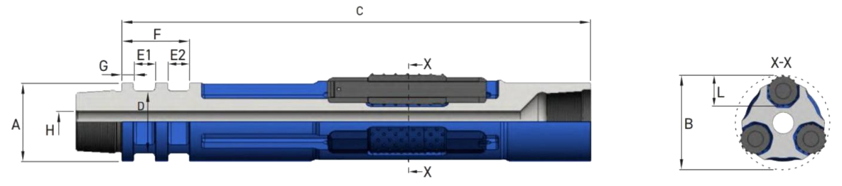 Black Diamond Drilling Raise Bore Roller Reamers