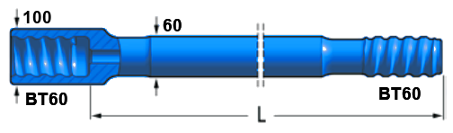 Black Diamond Drilling Surface Drilling BT60 MF Rod BT60 Round60 BT60