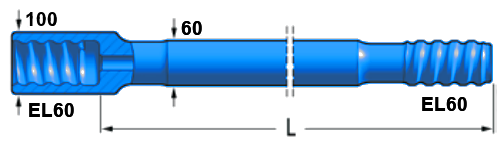 Black Diamond Drilling Surface Drilling EL60 MF Rod EL60 Round60 EL60