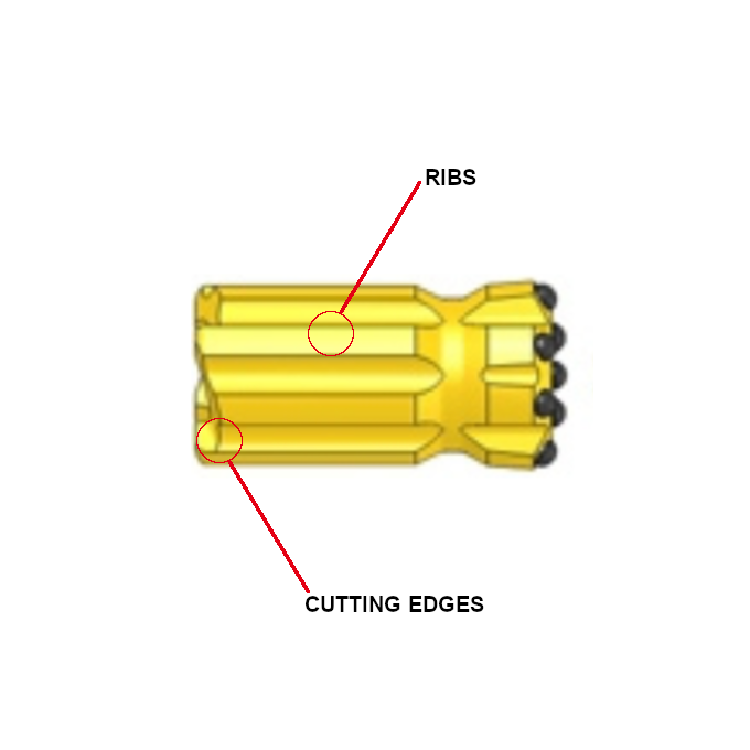 Retrac Button Bit straight